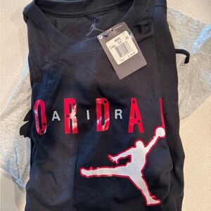 Nike Black Short Sleeve Tee with Iconic Jumpman Logo